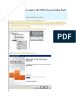 Step by Step Guide Installing ISA 2006 Enterprise Edition Part 3