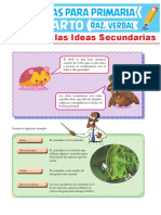 El Título y Las Ideas Secundarias para Cuarto Grado de Primaria PDF