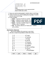 Latihan PKP Bahasa Inggeris TAHUN 4