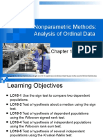 Nonparametric Methods: Analysis of Ordinal Data