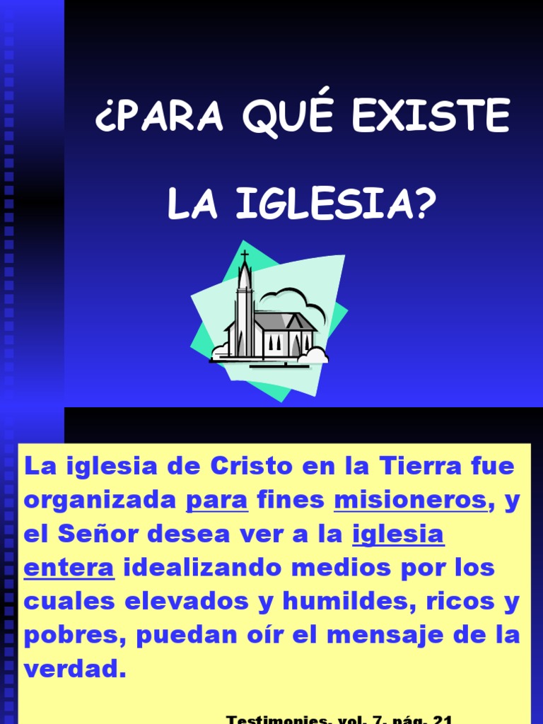 Misión y Propósito de la Iglesia | PDF | Iglesia cristiana | Cristo ...