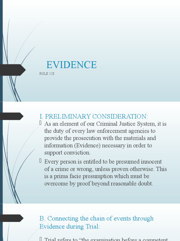 Understanding Evidence in Criminal Trials | PDF | Evidence | Evidence (Law)