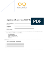 Equipment Accountability Form