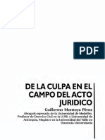 Dialnet DeLaCulpaEnElCampoDelActoJuridico 5620591 PDF
