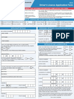 Driver's Licence Application Form: Important - Ensure You Read This Information Before Completing The Form