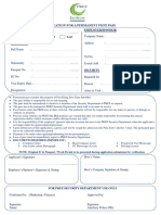 Application For A Permanent PKFZ Pass: Employer/Sponsor