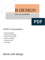 Web Design: HTML Css Javascript