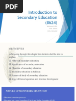 8624 Day 1 Introduction To Secondary Education