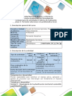 Guía de Actividades y Rúbrica de Evaluación. - Fase 5 - Formular Soluciones A La Problemática Local