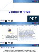 Context of RPMS