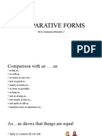 Comparative Forms: M.SC Antonieta Morales J