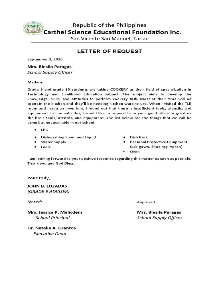 Carthel Science Educational Foundation Inc Republic of The Philippines