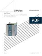 Simoreg Dc-Master: Operating Instructions