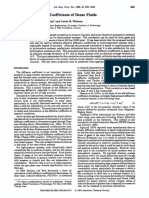 Estimating Diffusion Coefficients of Dense Fluids: A and It A