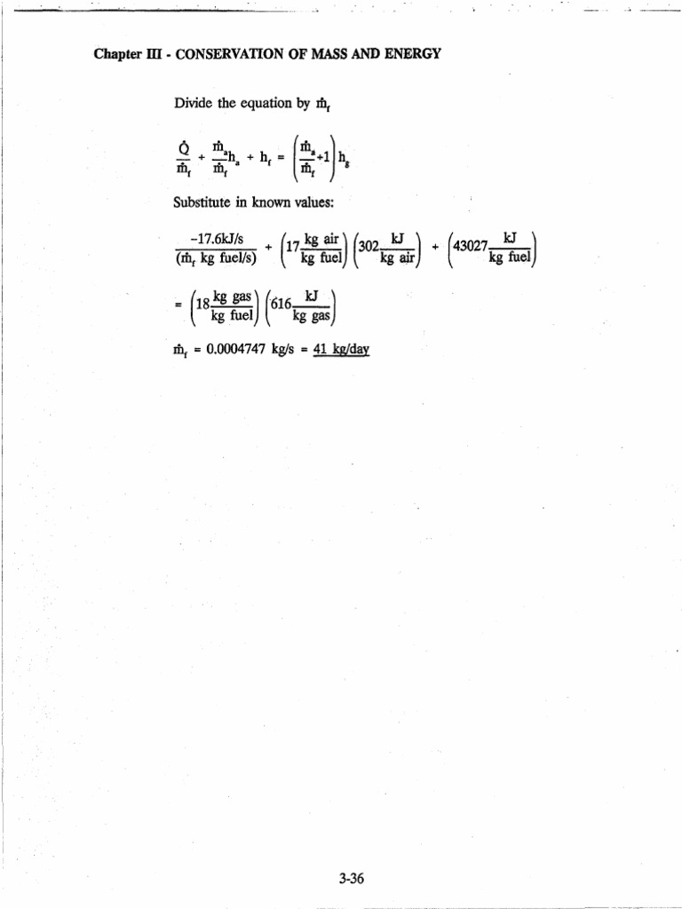 Conservation of Mass and Energy Equation | PDF