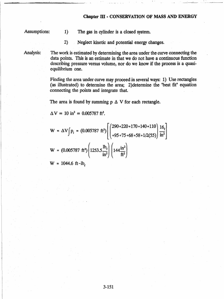 Conservation of Mass and Energy Analysis | PDF