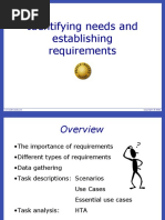 Identifying Needs and Establishing Requirements