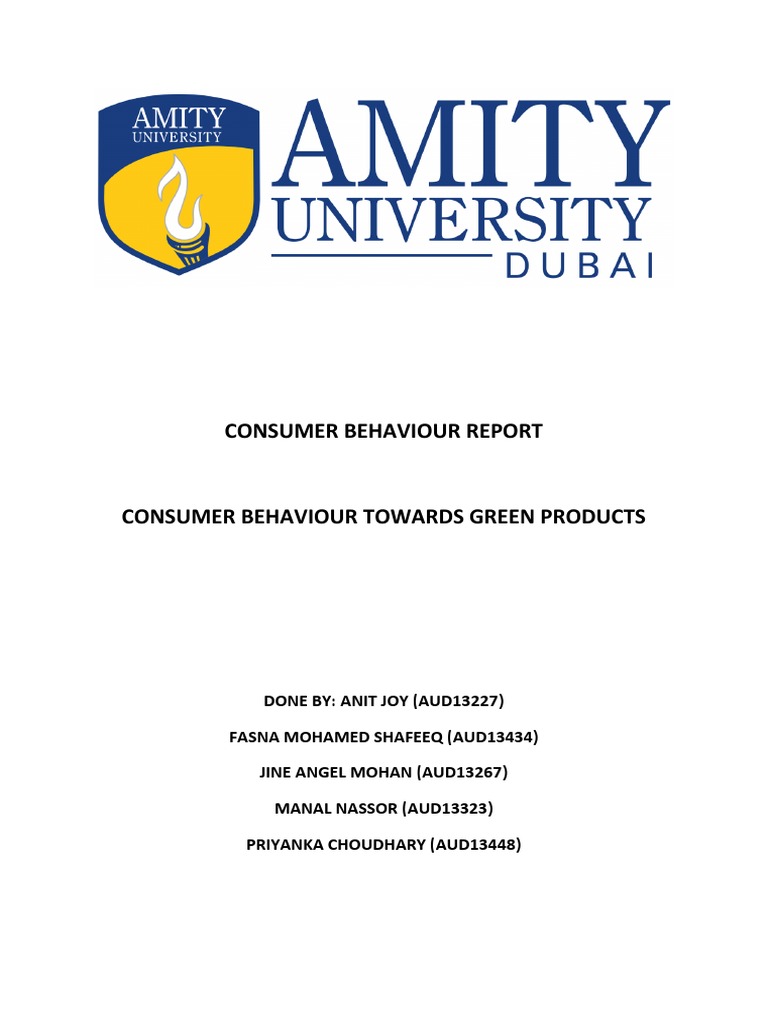 Consumer Behaviour Report | Download Free PDF | Marketing | Behavior
