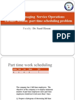 SOM-Lecture - Part Time Scheduling Problem