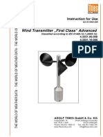 Wind Transmitter First Class" Advanced: Instruction For Use