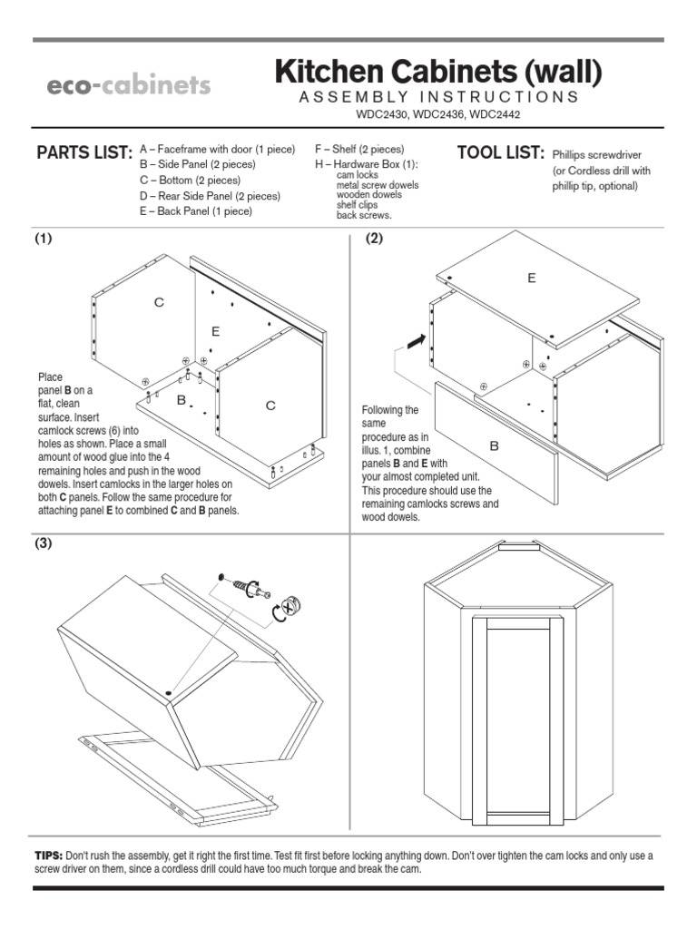 Bamboo Diagonal Wall Corner Assembly Instructions PDF Woodworking