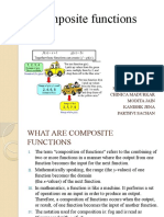 Composite Functions: Maryam Mozayan Chinica Madurkar Modita Jain Kanishk Jena Parthvi Sachan