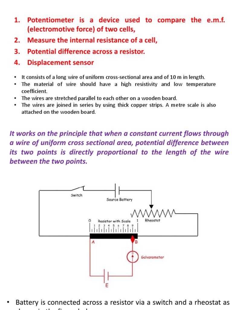 Potentiometer Functions and Applications | PDF | Resistor | Electrical ...