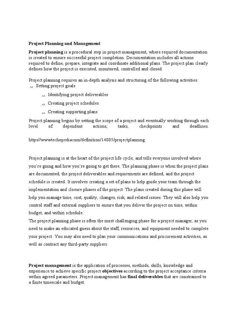 Project Management Essentials | PDF | Project Management | Business