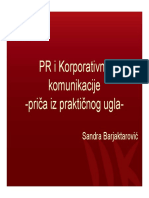 Sandra Barjaktarovic - Korporativna Komunikacija, PR I Marketing