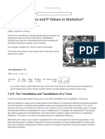 What Are T Values and P Values in Statistics
