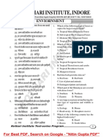 Enviornment MPPSC Test PDF in Hindi by Kothari (For More Book - WWW - GKTrickHindi.com) PDF