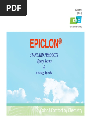 Dic Epoxy 01 Pdf Epoxy Chemistry