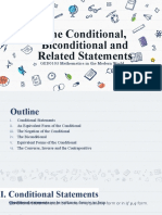 The Conditional, Biconditional and Related Statements