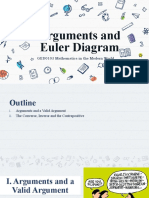 Arguments and Euler Diagram: GED0103 Mathematics in The Modern World