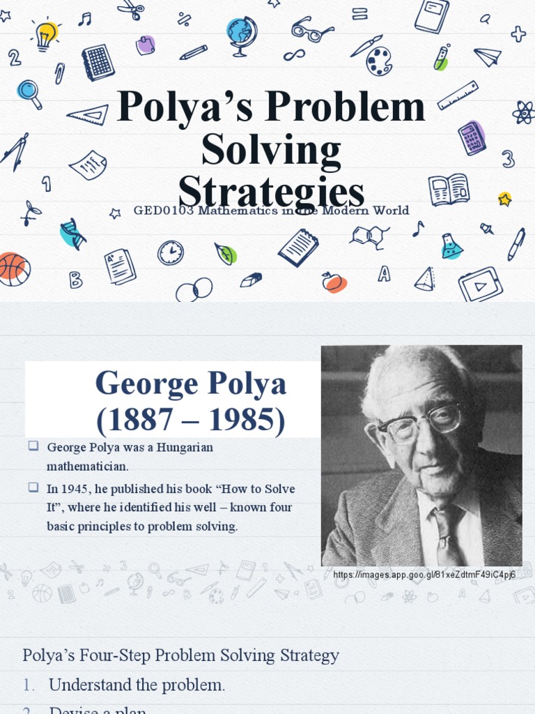 Polya Problem Solving Strategies | PDF | Taxes | Teaching Mathematics