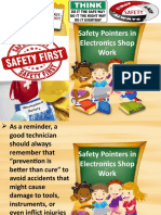 Safety Pointers in Electronics Shop Work