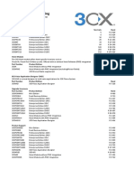 3CX Official Pricing List