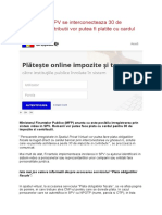 2020.05.26 Ghiseul Ro Si SPV Se Interconecteaza 30 de Impozite Si Contributii Vor Putea Fi Platite Cu Cardul