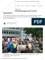 (BZ) Corona Fehlalarm - Im Faktencheck - Stimmen Die Behauptungen Im Corona-Bestseller?