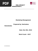 Download Marketing Management Assesment by Memoor Ihemelandu SN47525824 doc pdf