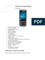 BlackBerry Torch Features and Price