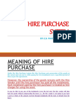 Hire Purchase System: By:Ca Parveen Jindal