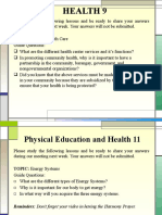 Health 9: TOPIC: Primary Health Care