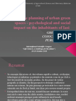 Landscape planning of urban green spaces - psychological impact