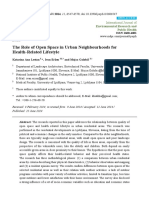 The Role of Open Space in Urban Neighbourhoods For Health-Related Lifestyle - Ijerph-11-06547