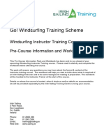 Go! Windsurfing Training Scheme: Windsurfing Instructor Training Course Pre-Course Information and Workbook