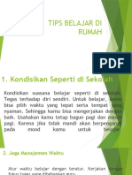 Tips Belajar Di Rumah Selama Pandemi