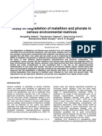 Study On Degradation of Malathion and Phorate in Ni Catalyst