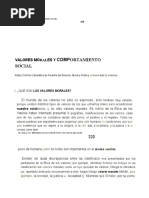 Valores - Morales - Comportamiento - Social - Cortina PDF