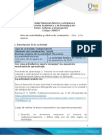 Guia de actividades y rúbrica de evaluación - Fase 1 - Pre saberes